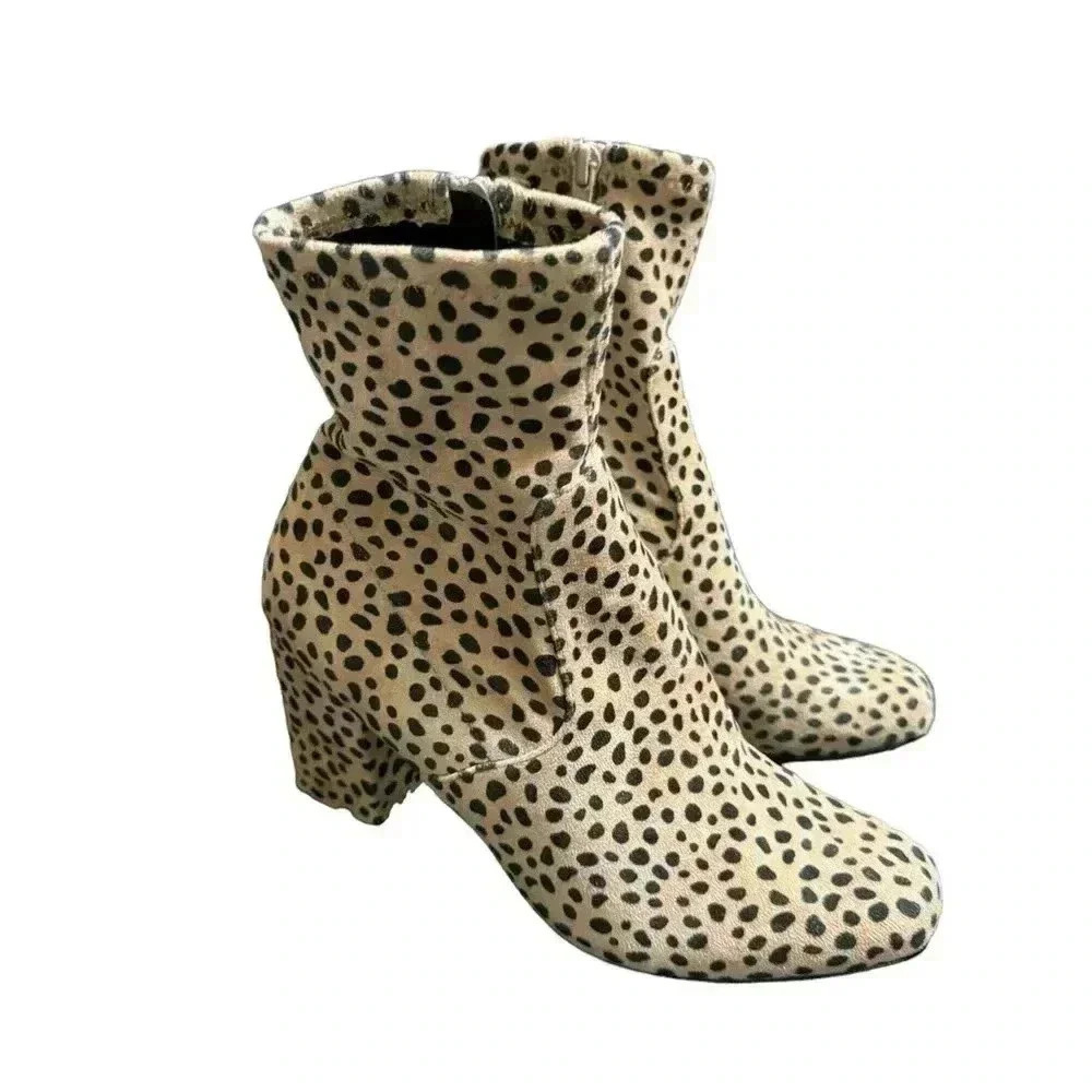 Steve Madden Evana Animal Print Bootie Size 7 1/2
